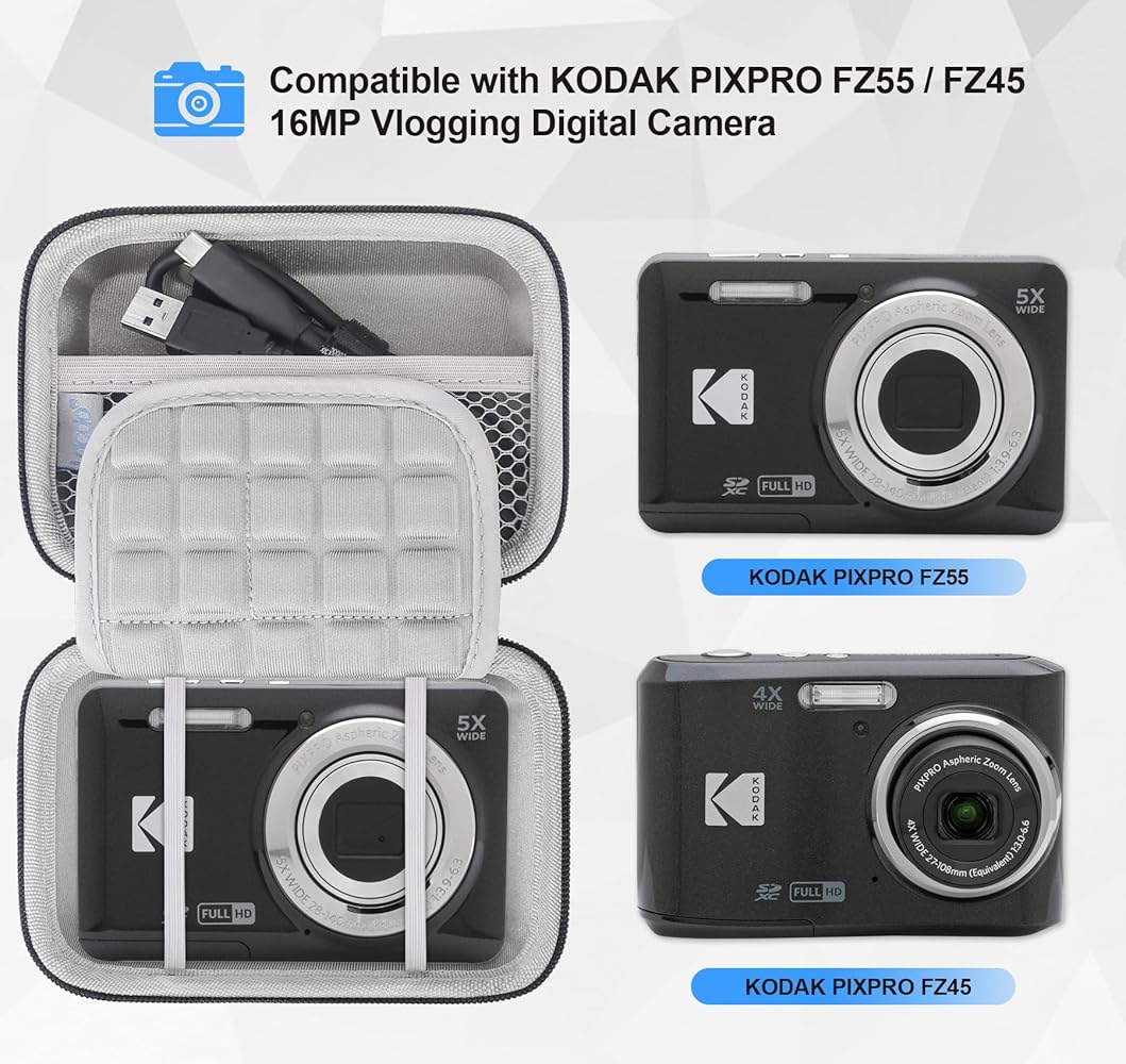 Lacdo Estojo de transporte para câmaras digitais KODAK PIXPRO FZ55